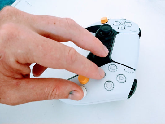 PS5 Dualsense controller with triggers on it