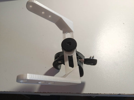 Elbow fixing clamp for 2 Logitech switches