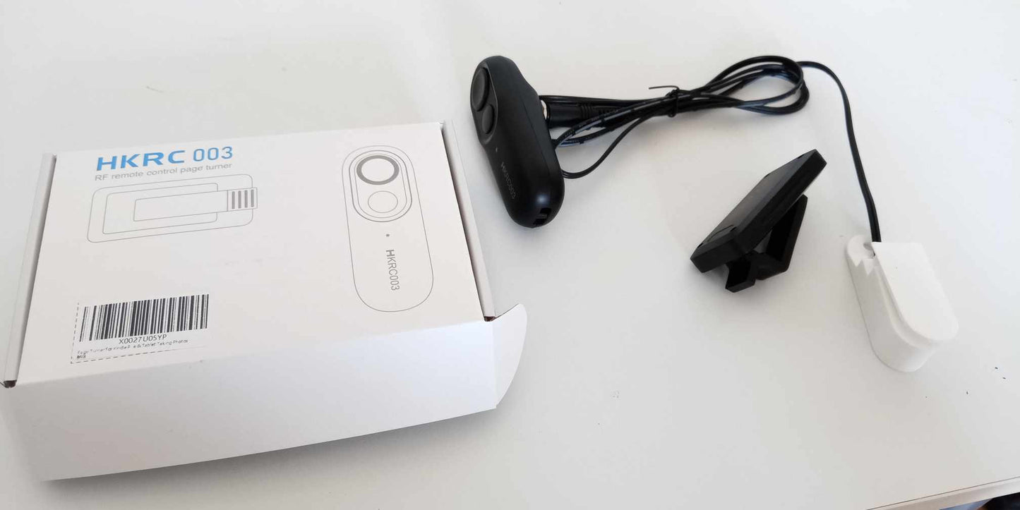 Page turner for e-reader, kindle, tablet, with suitable switch
