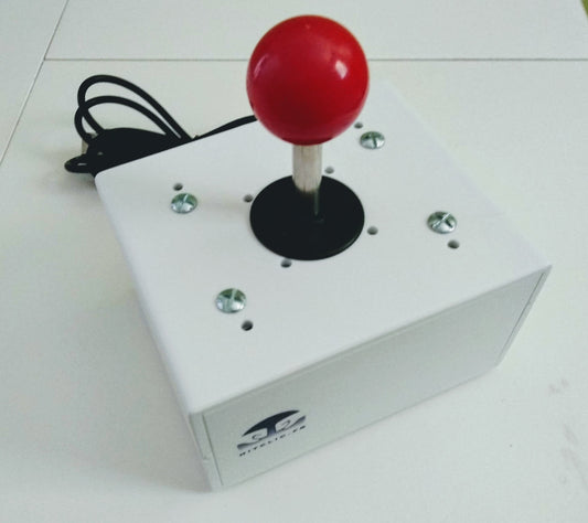 Arcade joystick with ball