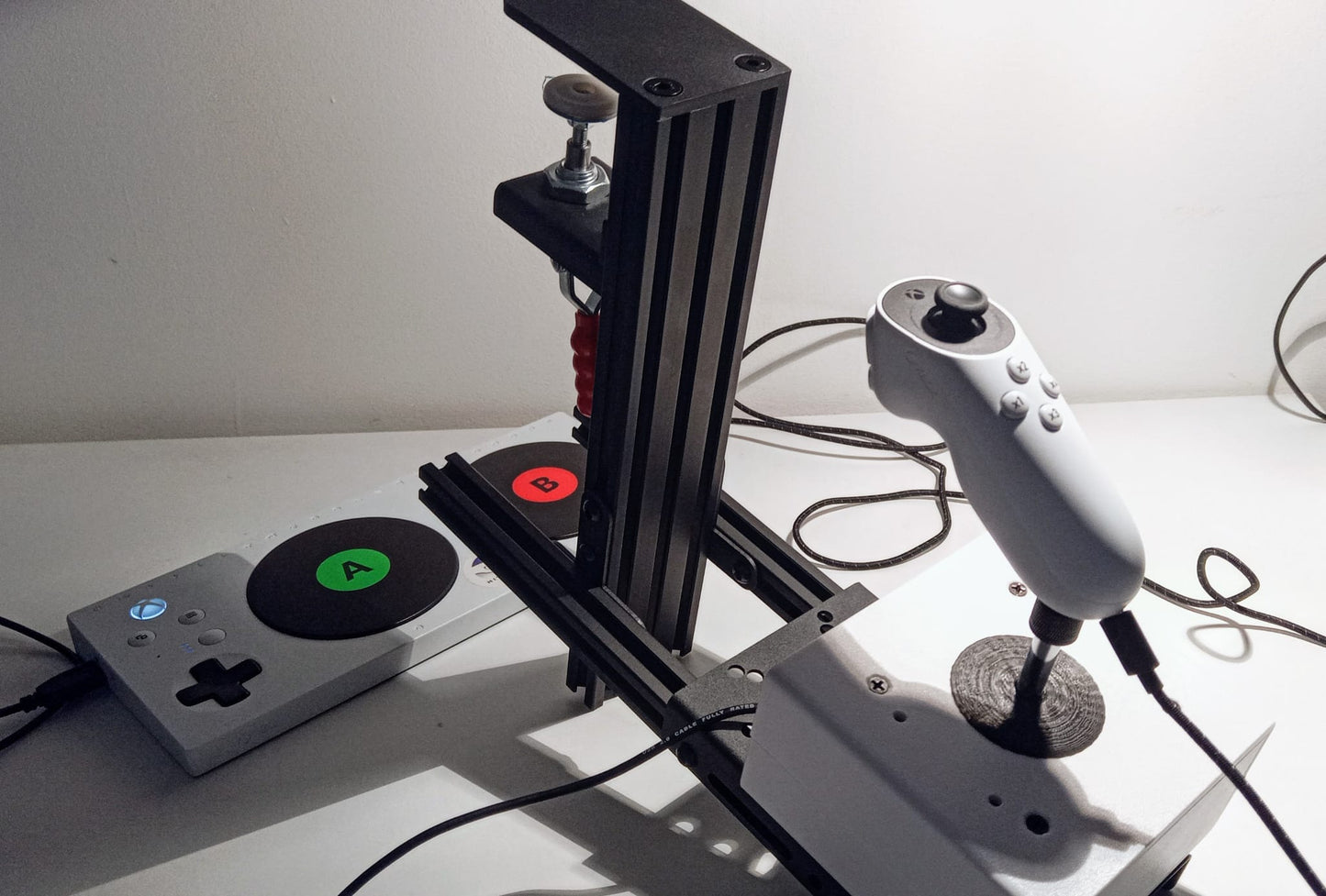 Support and joystick for Xbox Adaptive Joystick