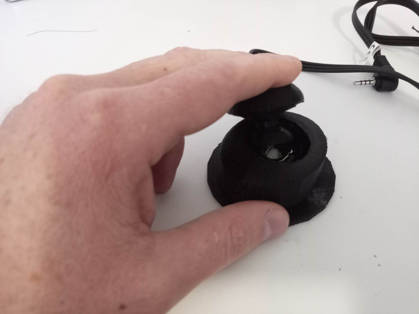 Large mushroom analog joystick - jack socket
