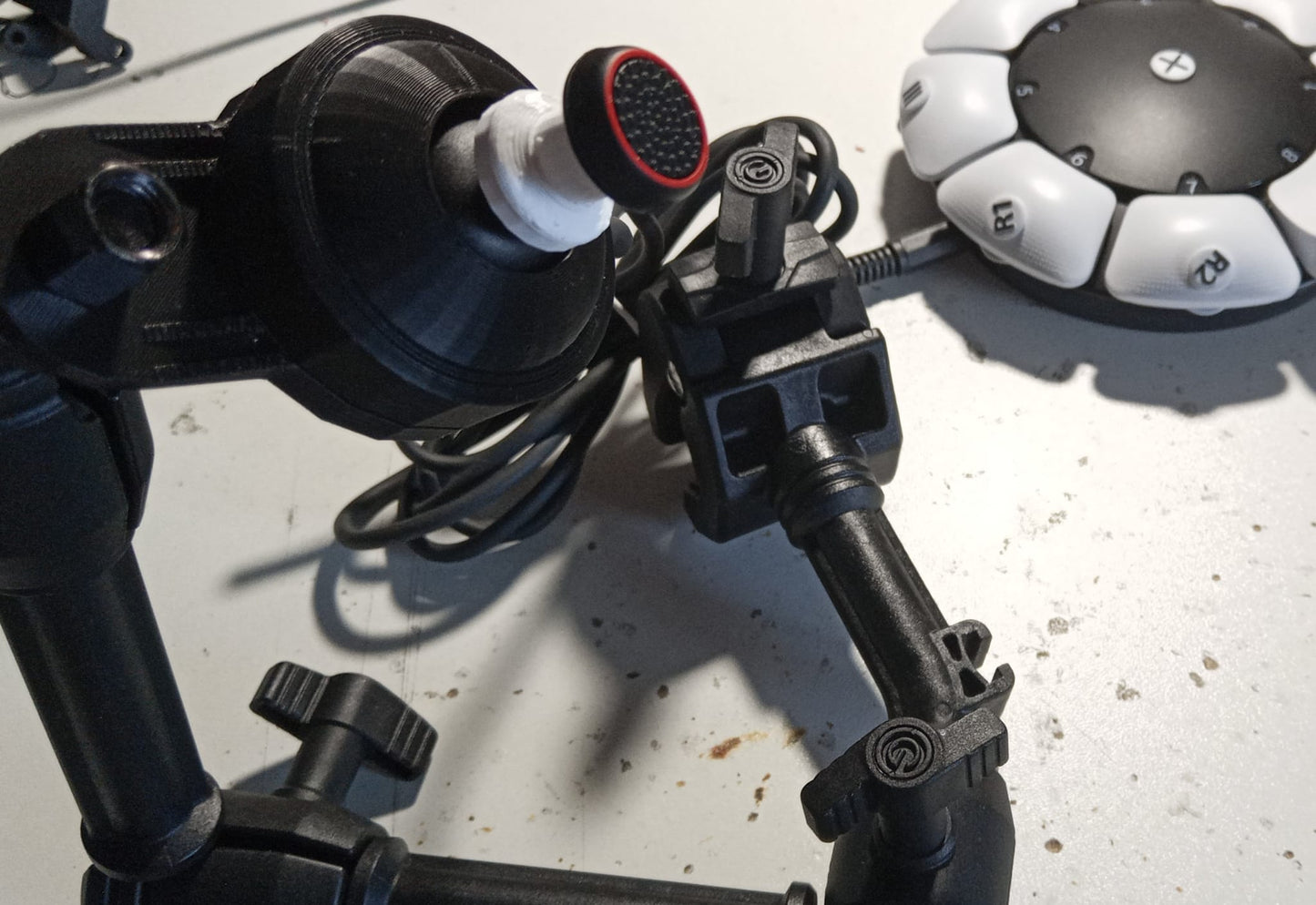 Analog joystick for mouth - with fixing arm 40 cm