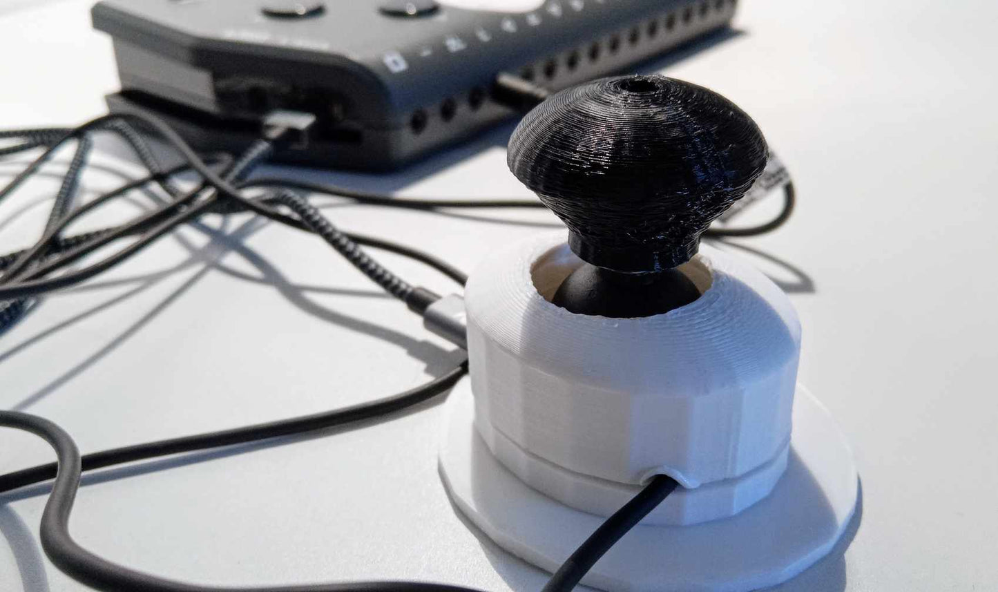 Large mushroom analog joystick - jack socket