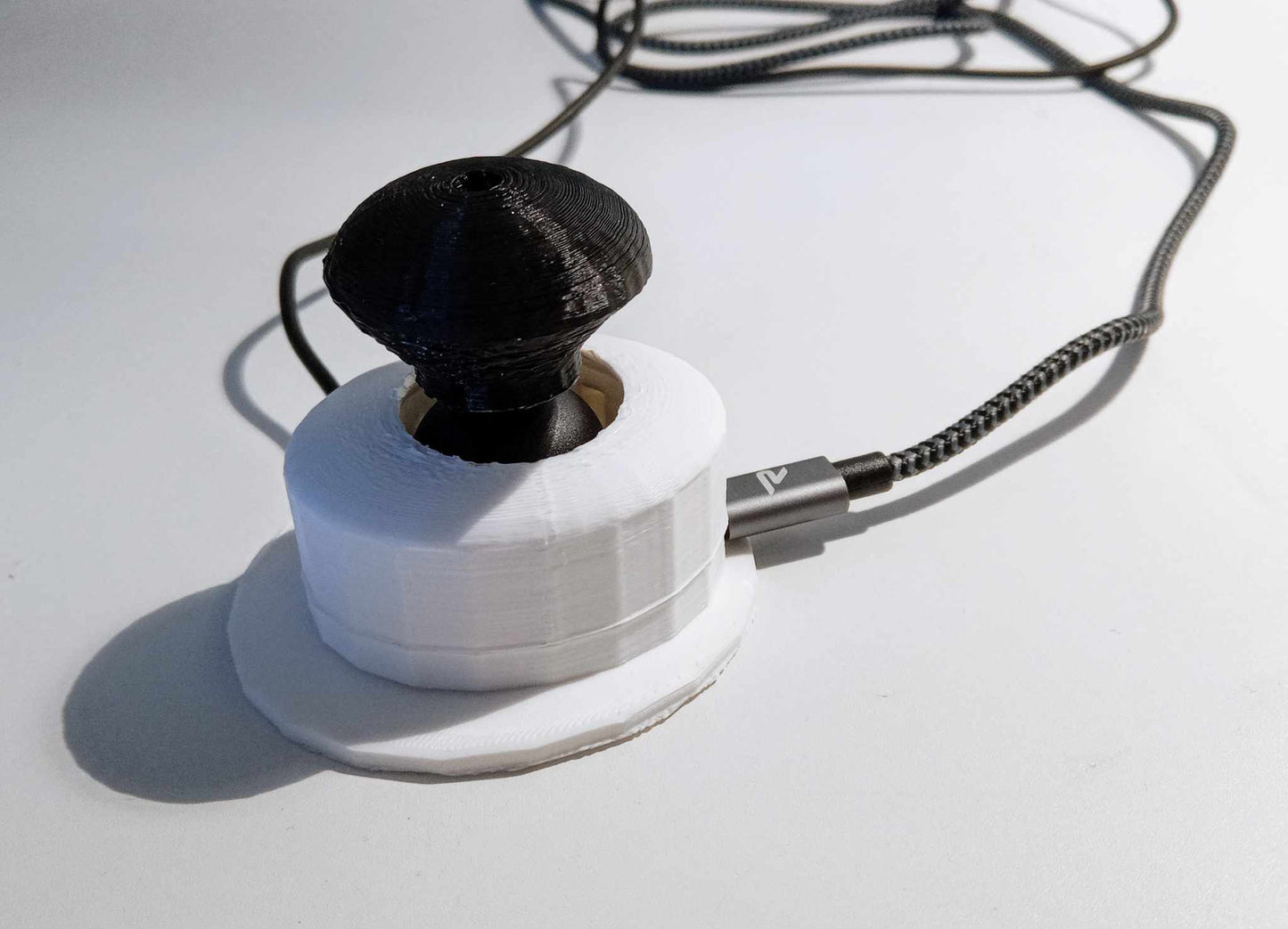 Large mushroom analog joystick - jack socket