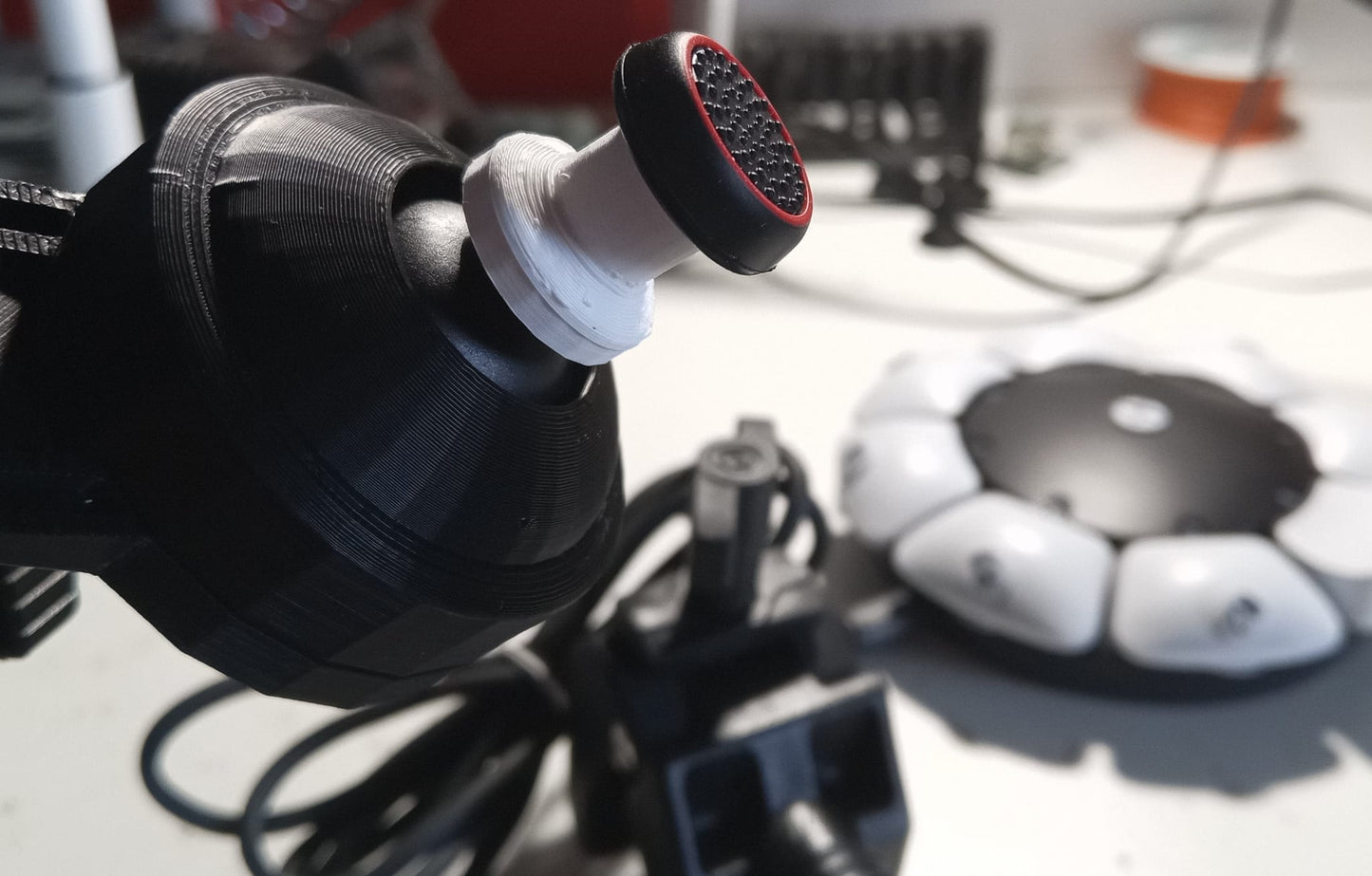 Analog joystick for mouth - with fixing arm 40 cm