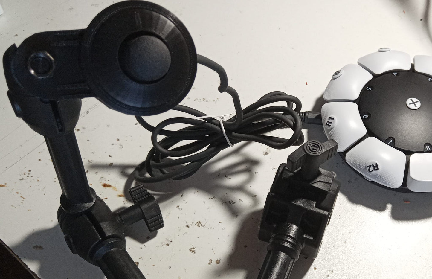 Analog joystick for mouth - with fixing arm 40 cm